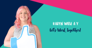 Facebook marketing training with Karyn with a Y