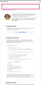 email Facebook pixel instructions